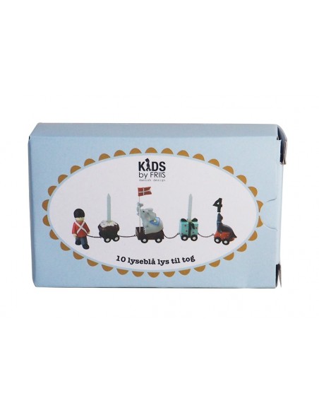 Lyseblå lys til fødselsdagstog - Kids By Friis