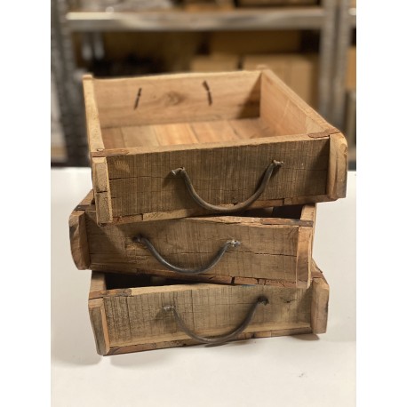 Trækasse med patina