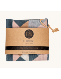 Strikket brødkurvsserviet Triangle - By Lohn