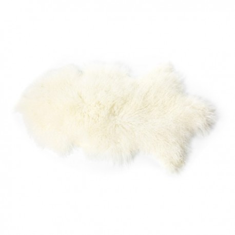 The Organic Sheep Tibetansk Lammeskind I Hvid The Organic Sheep Tibetansk Lammeskind I Hvid