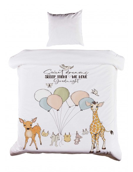 Junior Sengetøj 100x140 M&P - Sleep Tight - Grønne Striber