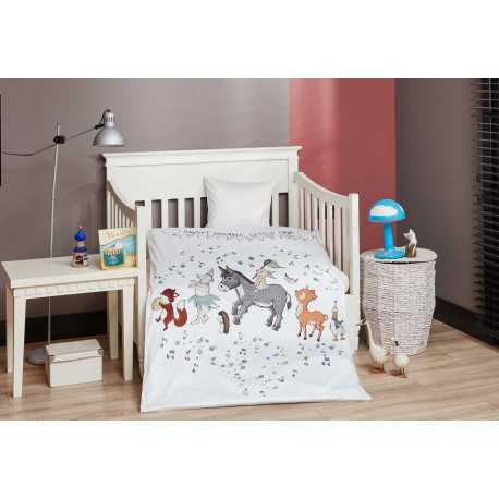 Baby Sengetøj 70x100 M&P - Sweet Dreams -  Grønne Striber