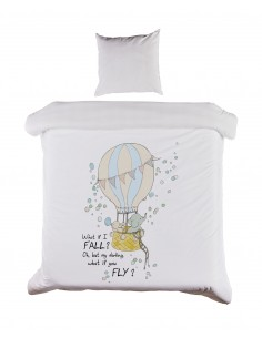 Baby Sengetøj 70x100 M&P - What If I Fall - Grønne Striber