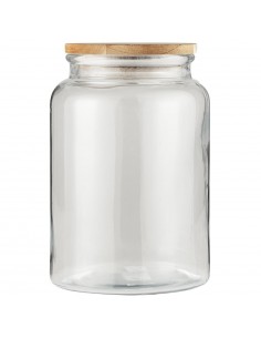 Glaskrukke med trælåg 3000 ml