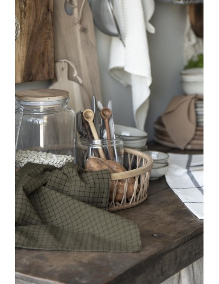 Glaskrukke med trælåg 3000 ml Glaskrukke med trælåg 3000 ml