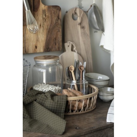 Glaskrukke med trælåg 3000 ml Glaskrukke med trælåg 3000 ml