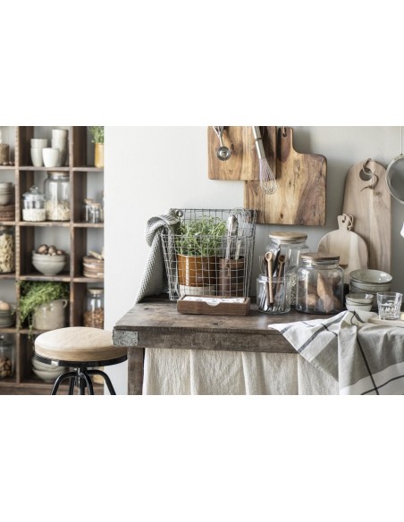 Glaskrukke med trælåg 3000 ml Glaskrukke med trælåg 3000 ml