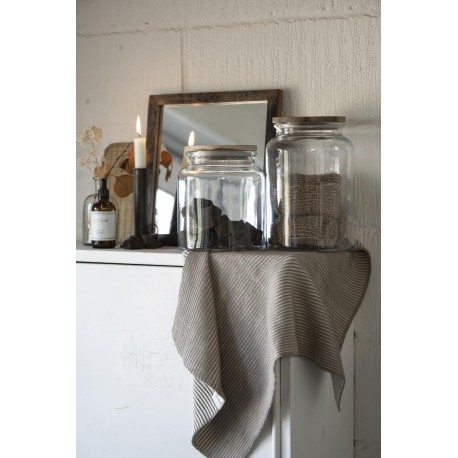 Glaskrukke med trælåg 3000 ml Glaskrukke med trælåg 3000 ml