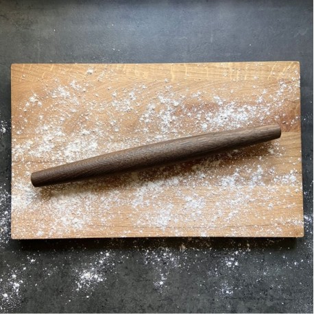 Kagerulle uden håndtag i røget eg