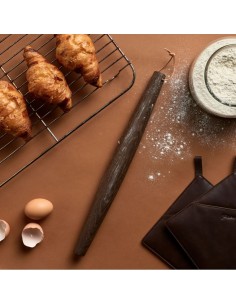 Kagerulle uden håndtag i røget eg