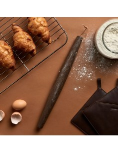 Kagerulle uden håndtag i røget eg