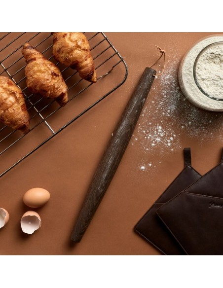 Kagerulle uden håndtag i røget eg