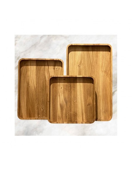 Stor serveringsbakke i Olieret Eg Stor serveringsbakke i Olieret Eg