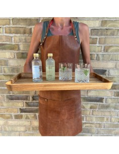 Stor serveringsbakke i Olieret Eg