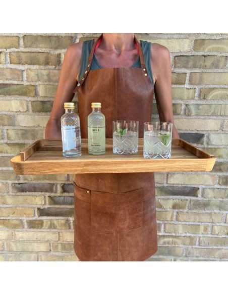 Stor serveringsbakke i Olieret Eg Stor serveringsbakke i Olieret Eg