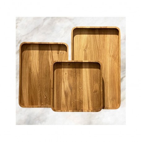 Stor serveringsbakke i Olieret Eg