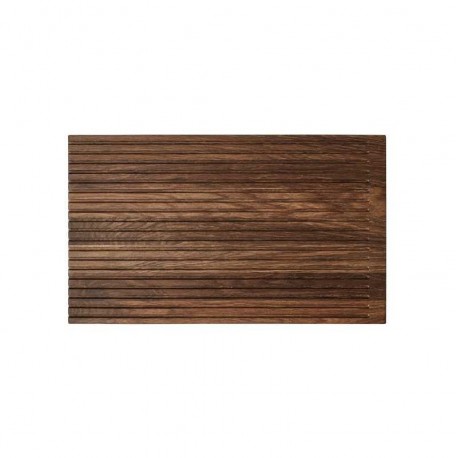 Skærebræt med riller i røget eg