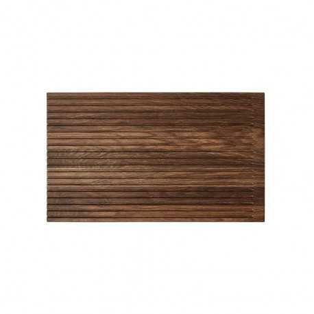 Skærebræt med riller i røget eg