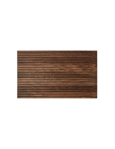 Skærebræt med riller i røget eg