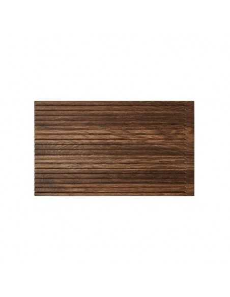 Skærebræt med riller i røget eg