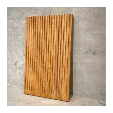 Skærebræt med riller i olieret eg