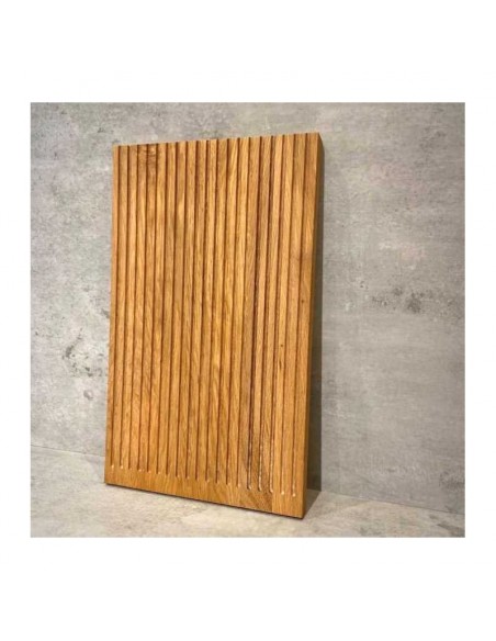 Skærebræt med riller i olieret eg