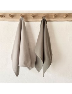 Viskestykker i økologisk bomuld i grønne nuancer - 2 stk.