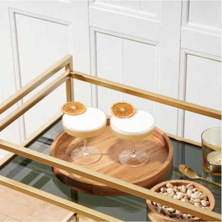 Cirkel bakker i olieret eg - 5 størrelser Cirkel bakker i olieret eg - 5 størrelser