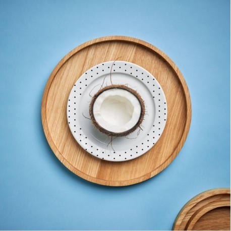 Cirkel bakker i olieret eg - 5 størrelser Cirkel bakker i olieret eg - 5 størrelser