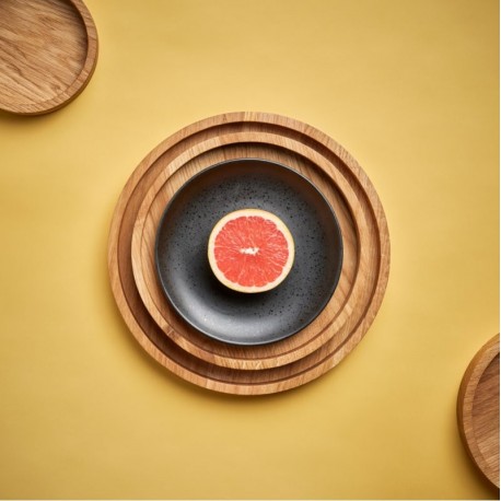 Cirkel bakker i olieret eg - 5 størrelser Cirkel bakker i olieret eg - 5 størrelser