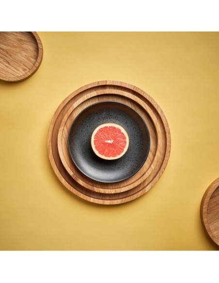 Cirkel bakker i olieret eg - 5 størrelser Cirkel bakker i olieret eg - 5 størrelser