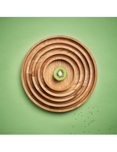 Cirkel bakker i olieret eg - 5 størrelser Cirkel bakker i olieret eg - 5 størrelser