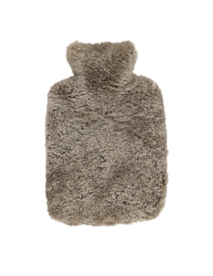 Varmedunk i Taupe - Korthåret Krøllet Lammeskind