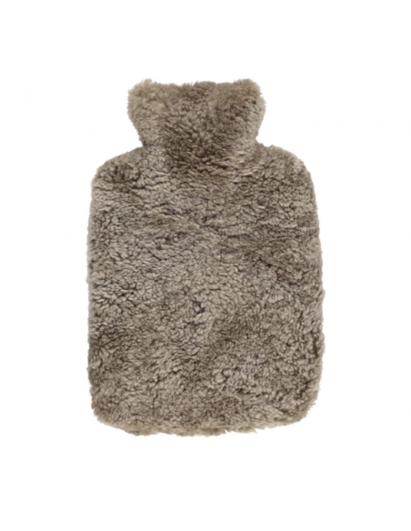 Varmedunk i Taupe - Korthåret Krøllet Lammeskind