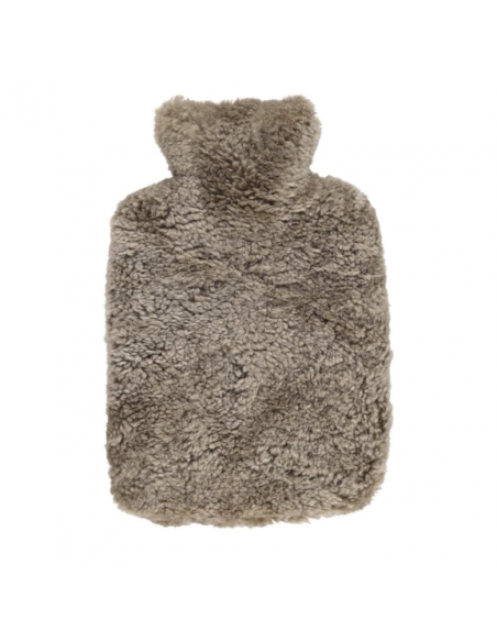 Varmedunk i Taupe - Korthåret Krøllet Lammeskind