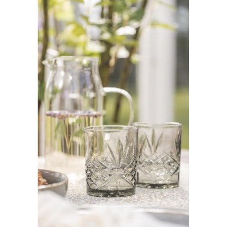 Drikkeglas med mønster - London smoke