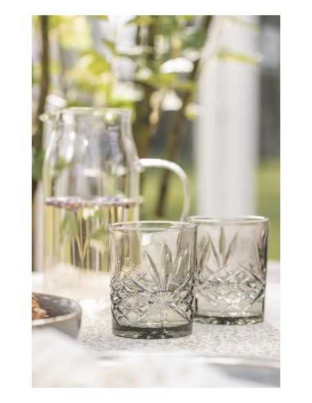 Drikkeglas med mønster - London smoke