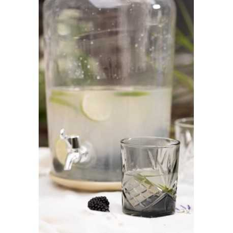 Drikkeglas med mønster - London smoke