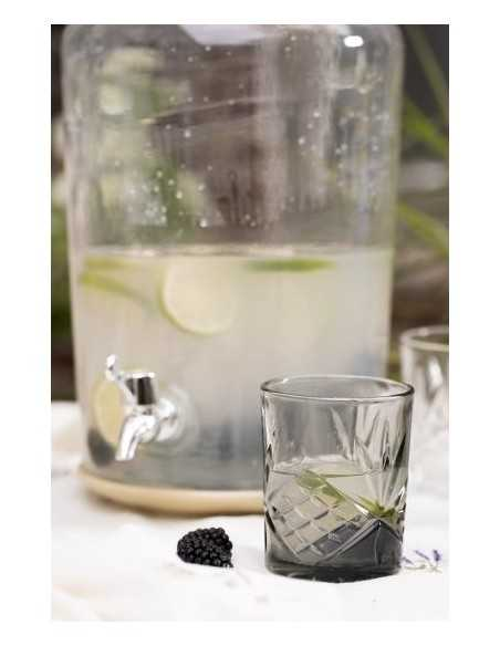 Drikkeglas med mønster - London smoke