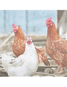 Servietter med høns
