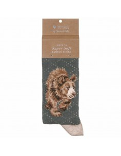 Wrendale bambus sokker med Bjørn - Herre