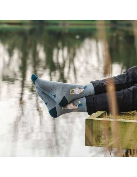 Wrendale bambus sokker med And - Herre Wrendale bambus sokker med And - Herre