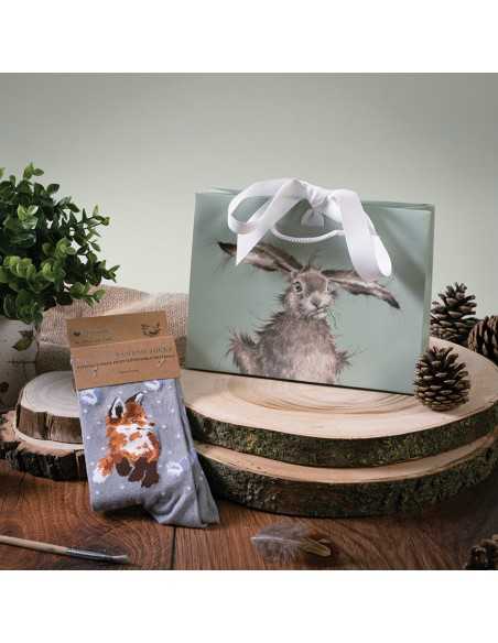 Wrendale bambus sokker grå med Ræv - Dame Wrendale bambus sokker grå med Ræv - Dame