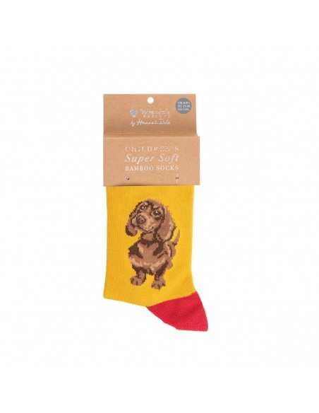 Wrendale bambus sokker Gravhund - Børn 23-26 Wrendale bambus sokker Gravhund - Børn 23-26