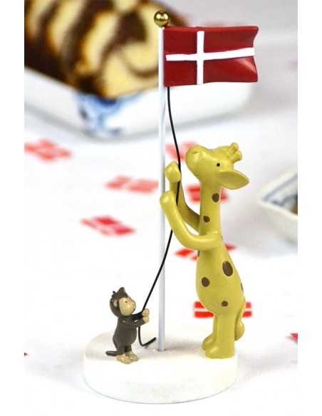 Bordflag med giraf og abe - Kids By Friis Bordflag med giraf og abe - Kids By Friis