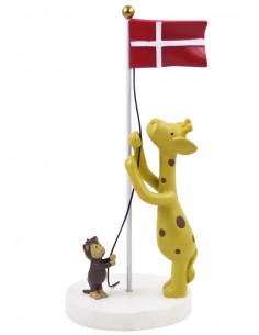 Bordflag med giraf og abe - Kids By Friis