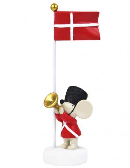 Bordflag med mus og trompet - Kids By Friis