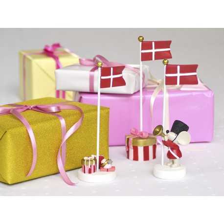 Bordflag med mus og trompet - Kids By Friis