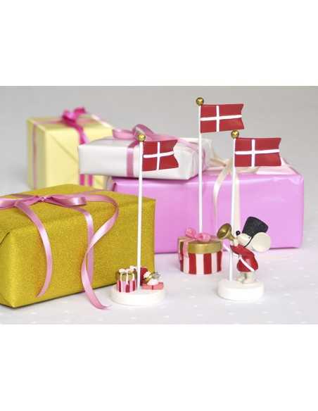 Bordflag med mus og trompet - Kids By Friis