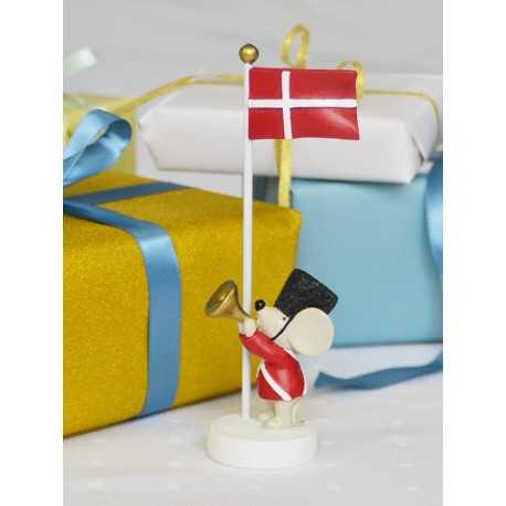 Bordflag med mus og trompet - Kids By Friis